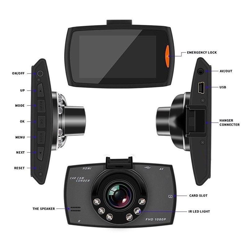 Car DVR Dash Camera with Night Vision & G-Sensor 1080P HD