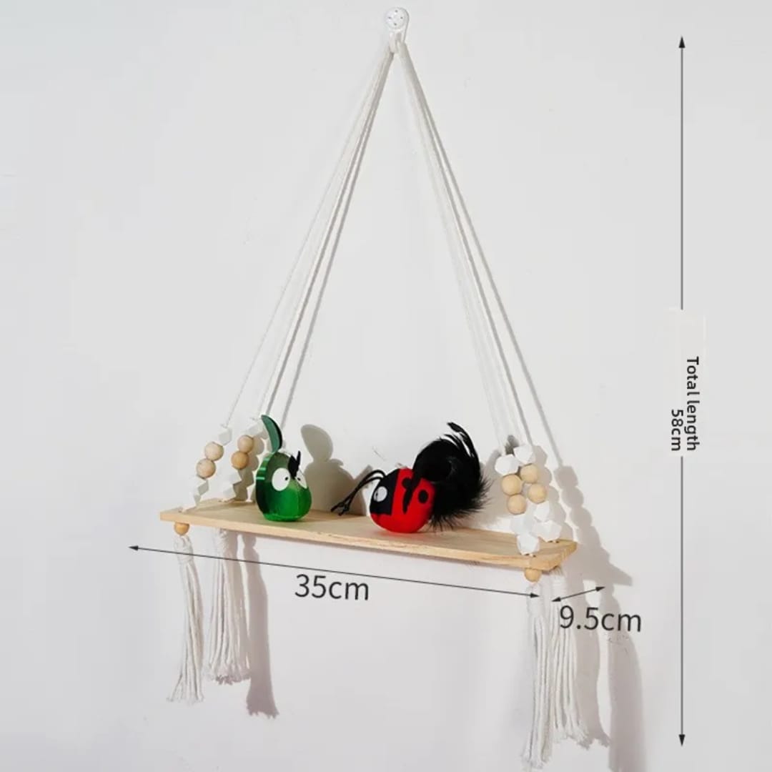 Macrame Wall Hanging Shelf