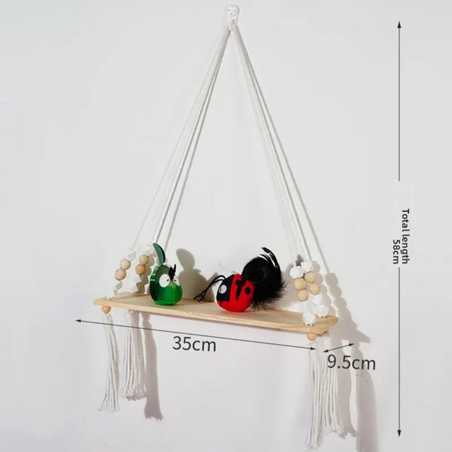 Macrame Wall Hanging Shelf
