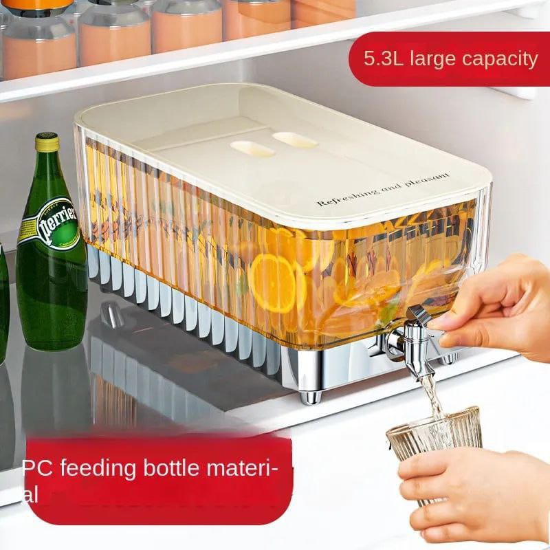 Glass Beverage Dispenser with Clamp Lid