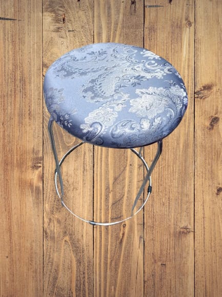 Indian home stainless steel stackable round stool.