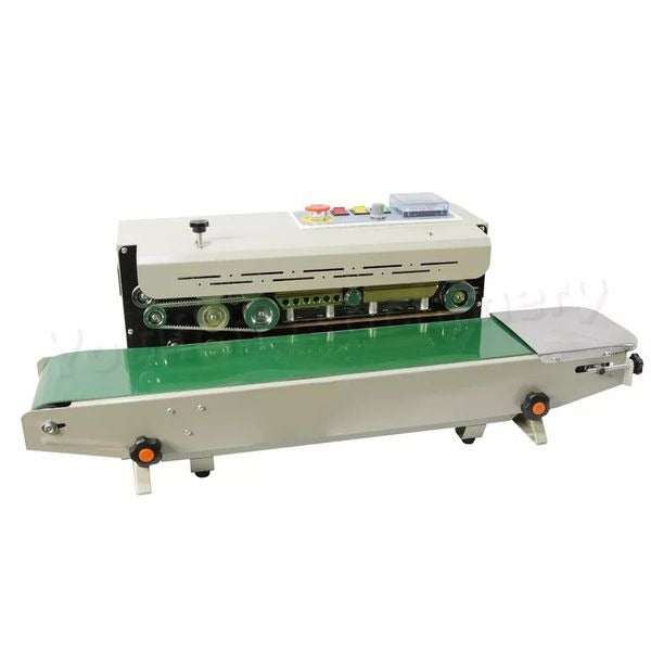 Horizontal continuous band sealer/sealing machine.