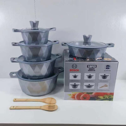 12pcs Bosch Granite Cookware Set