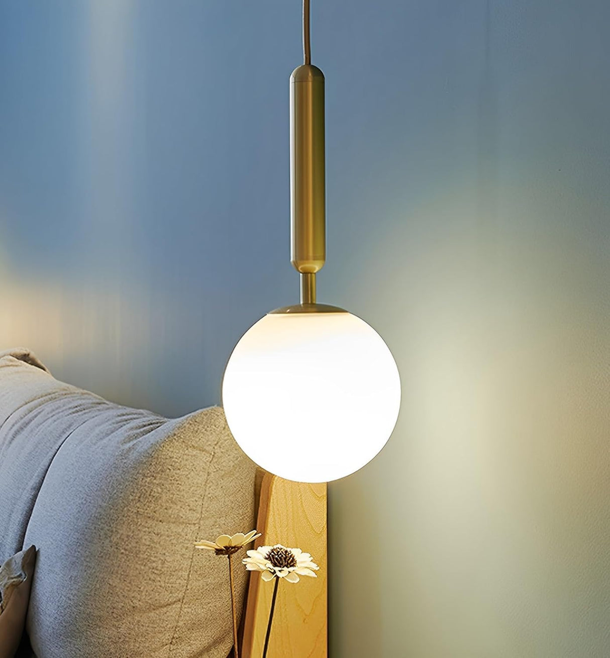 Modern Gold Globe Pendant Light