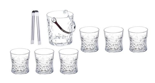 CRYSTAL CLEAR GLASS 7 PCS WATER SET
