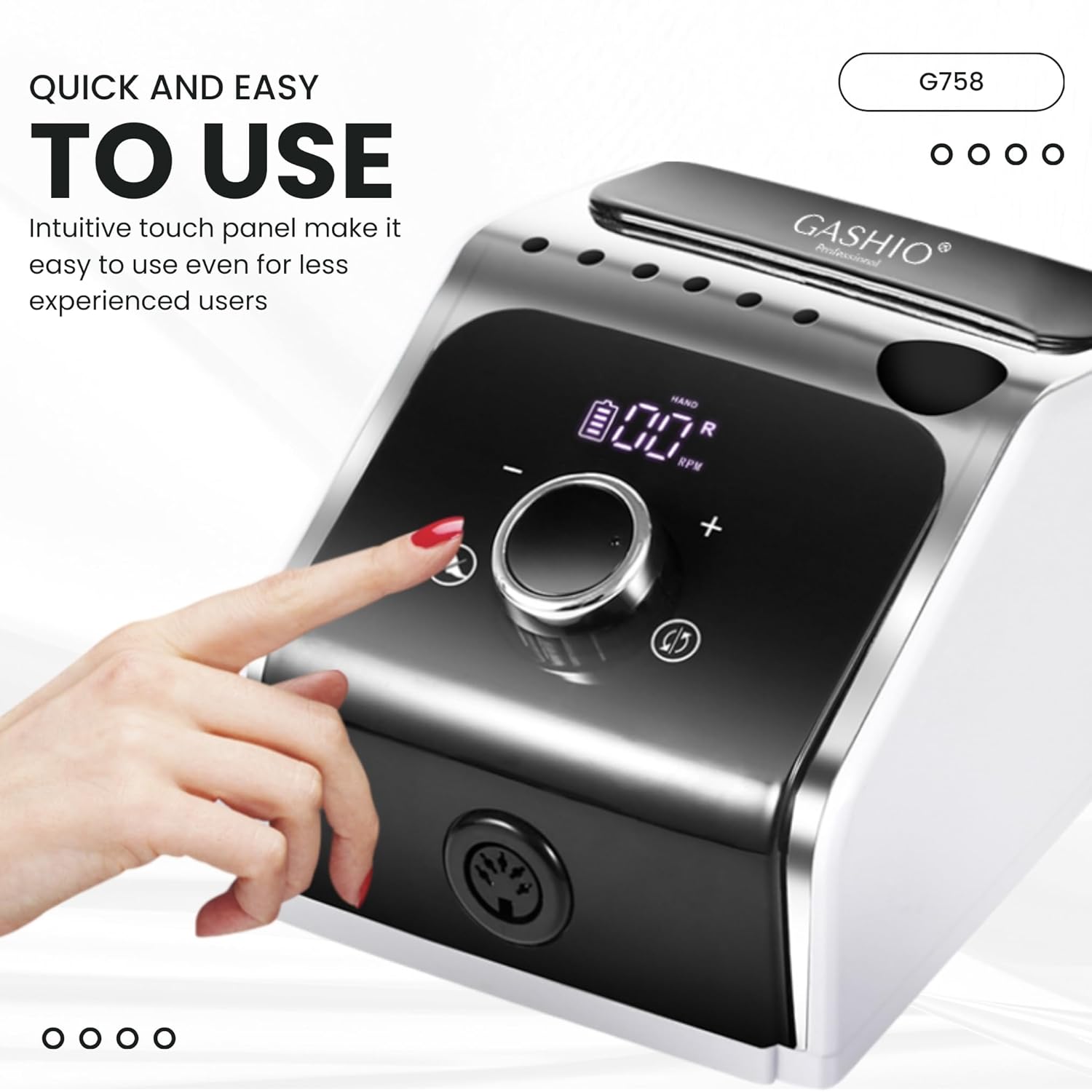 Electric Nail Drill Machine 50W with Foot Pedal – Professional Manicure and Pedicure Set