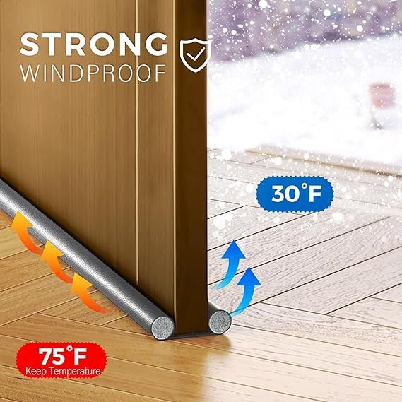 Door Draft Stopper, Sound Light Air Proof Sealer for Bottom of Door,Strip Doors Draft