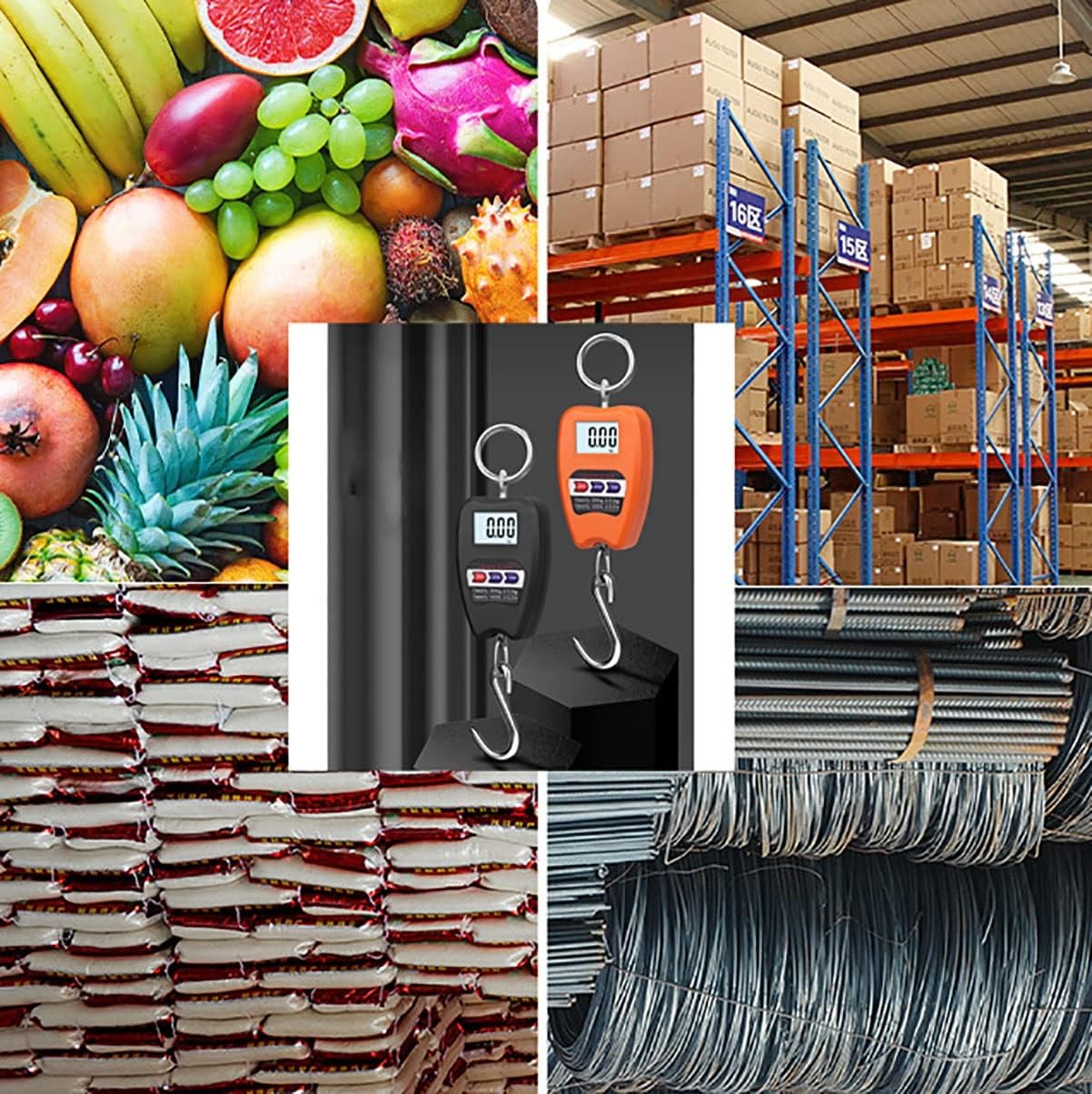 200 Kg Capacity, Mini Crane Scale With 2 AAA Batteries For Luggage, Home Weighing Scale