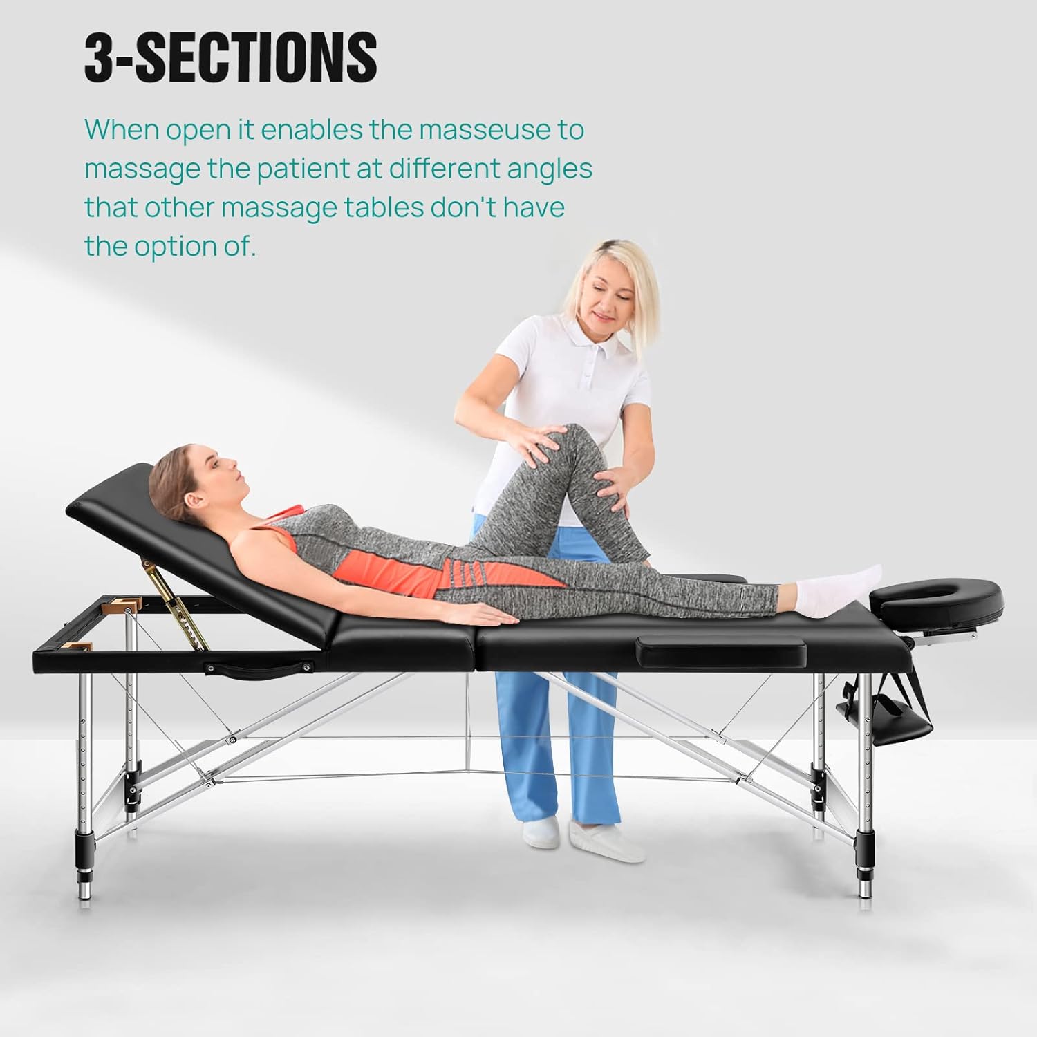 Portable 3-Section Massage & SPA Bed
