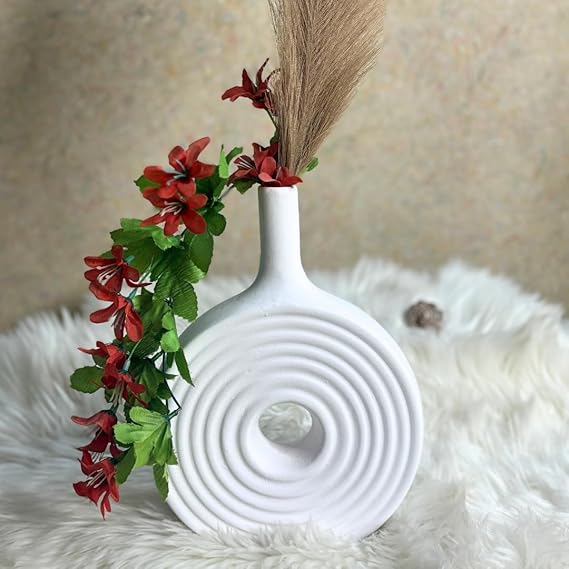 Spiral Donut Design Creative Decorative Vase