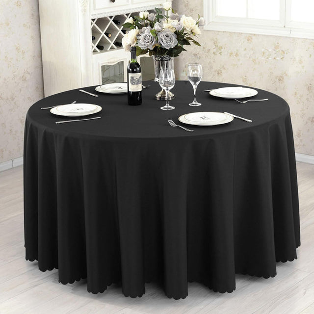 Round Polyester Table cloth – 320cm Wedding & Event Table Cover