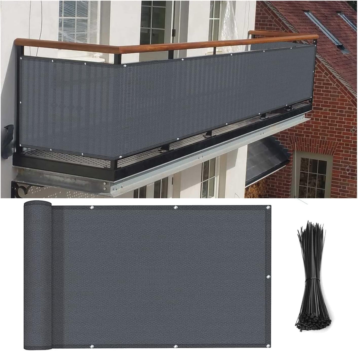 Balcony Privacy Shield Size: 5m × 1m