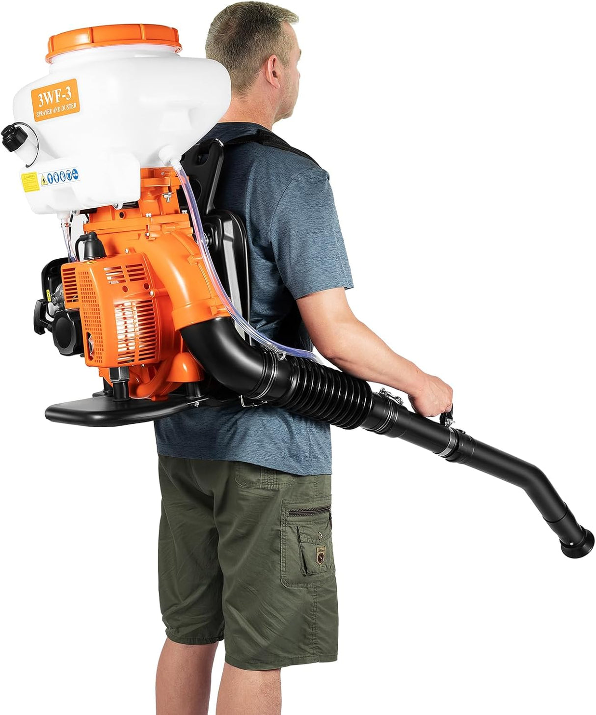 AgroMist 3WF-3A Gasoline Knapsack Mist Blower & Duster (14L Capacity)