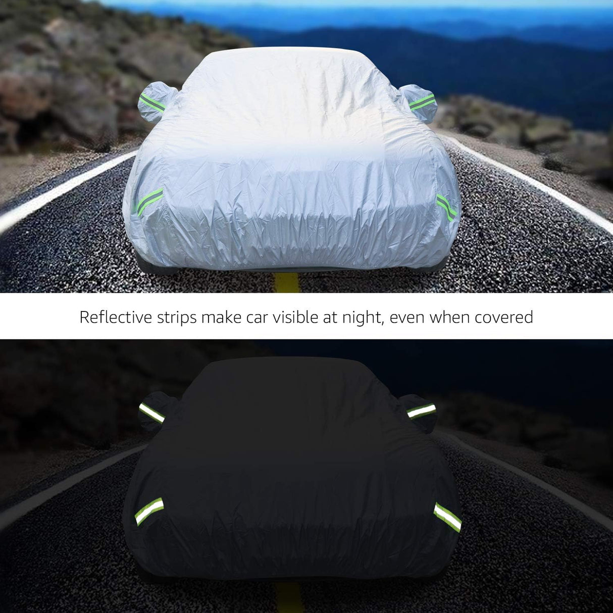 Car Cover Waterproof All Weather. See Vehicle Size-Chart for Accurate Fit.With door zipper