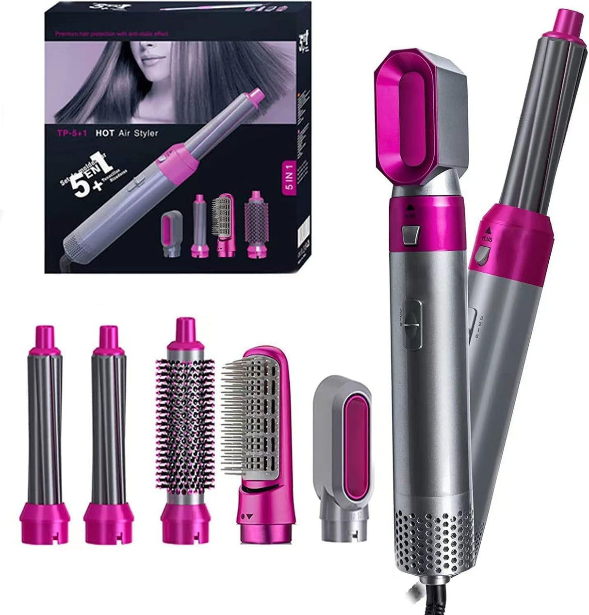 5-in-1 Hot Air Styler / Hair Dryer Brush