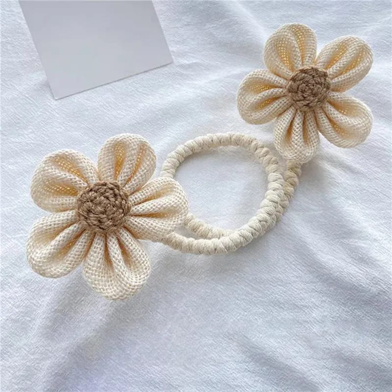 Flower Shape Curtain Tieback Elastic Band Window Curtain Buckles Magnetic Buckle Curtain Rope Holders Kids Room Home Decor