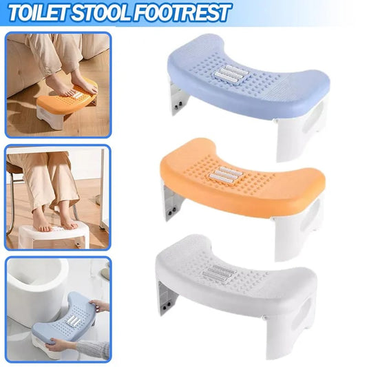Foldable foot rest with rollers