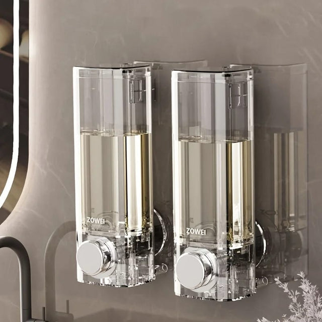 Wall mounted manual soap pump