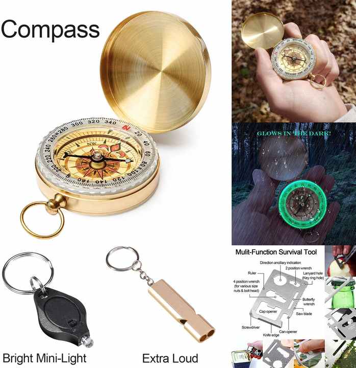 Survival Kit 40 in 1, First Aid Kit, Survival Gear Christmas Birthday Gifts for Camping, Hiking, Hunting, Fishing.