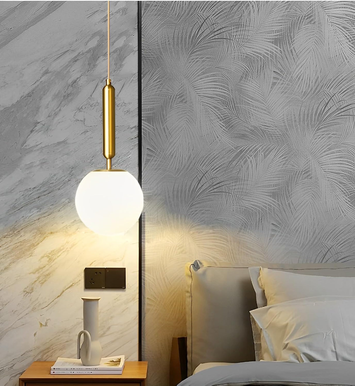 Modern Gold Globe Pendant Light