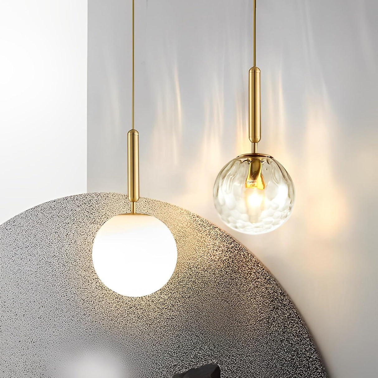 Modern Gold Globe Pendant Light
