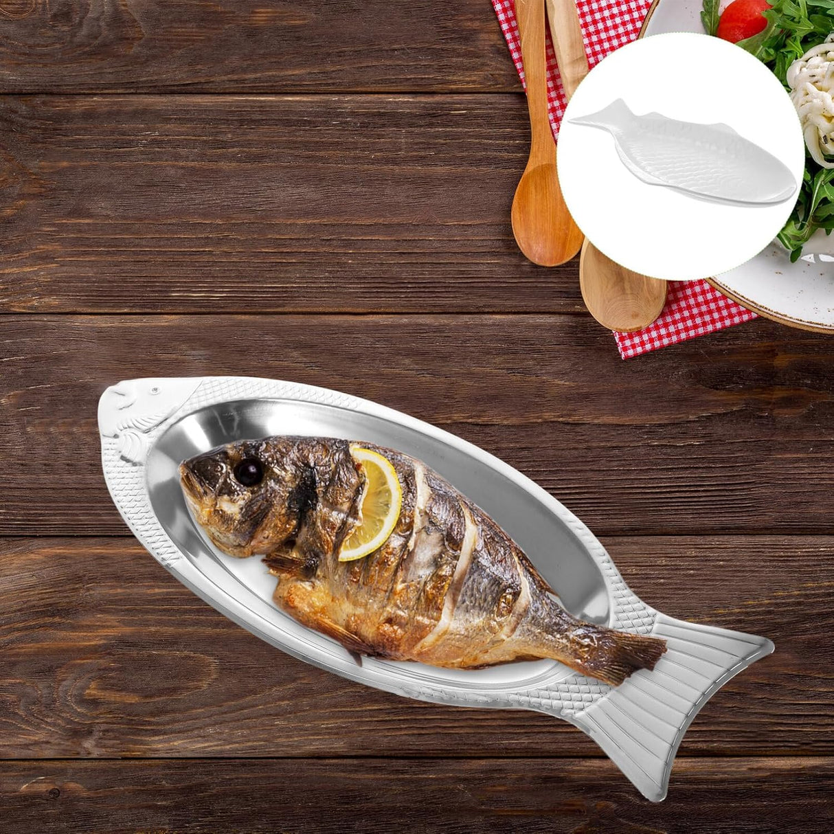 Fish-Shaped Serving Plate