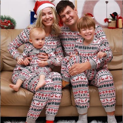 UNISEX Family Matching Christmas Pajamas – Kids 2 years to 14 years