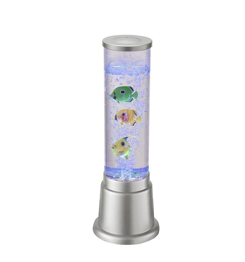 LED Water Bubble Aquarium Column – 38cm Decorative Fish Tank