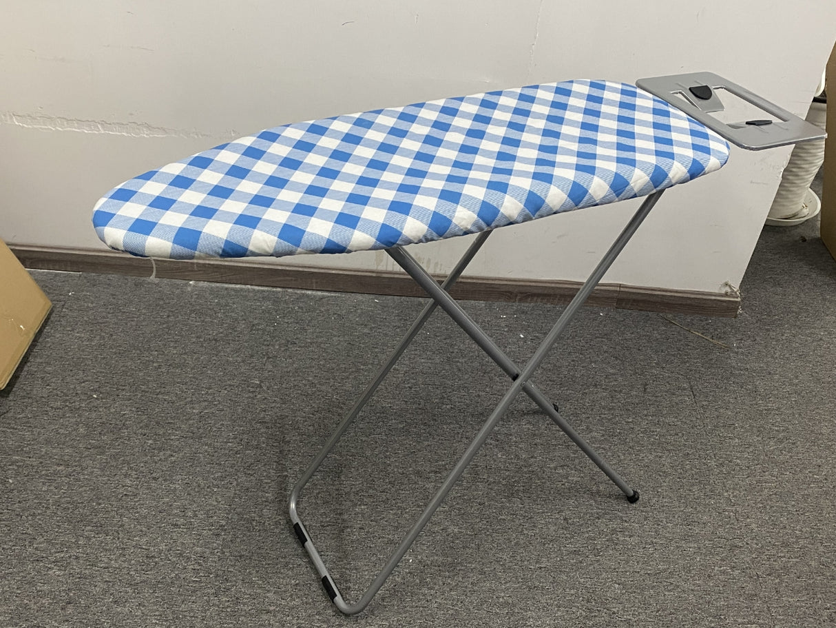 Basics Full-Size Ironing Board - 4-Leg Fold-Up, Chevron Removable Cover