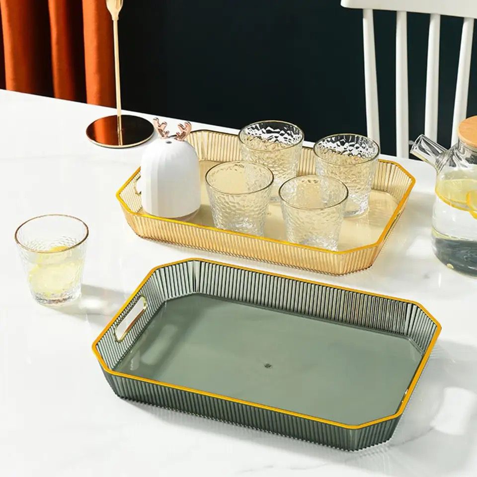 Nordic /Luxury Gold Rimmed Tray