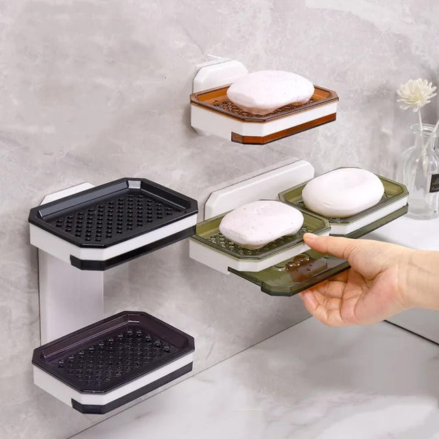 Double soap holder