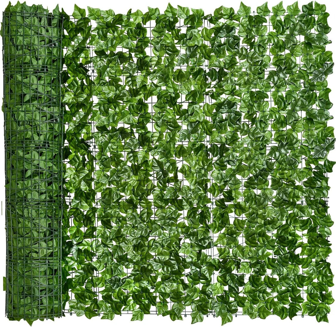Artificial Ivy Privacy Fence Screen - 40" X 120" UV-Anti Fake Leaves Vines - Patio Balcony Privacy, Garden, Backyard Greenery Wall Decor