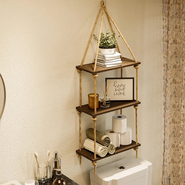 3 Tier Wooden Floating Shelf