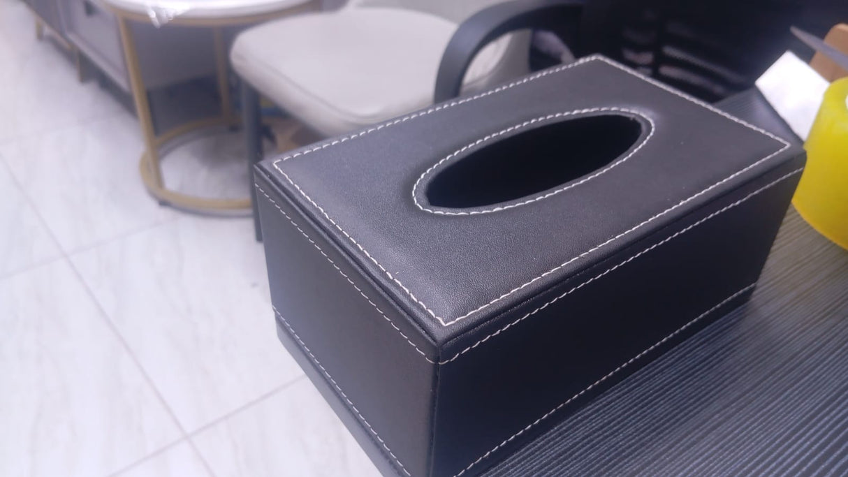 Leather (PU) tissue box