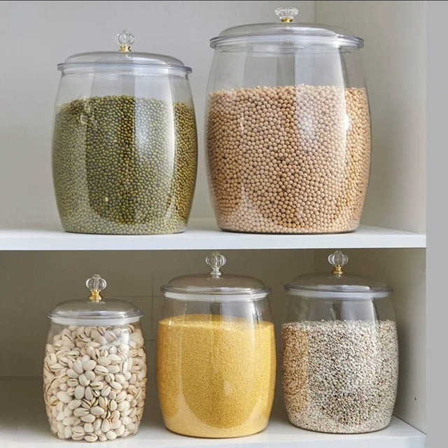 Transparent Large Sealed Storage Jar