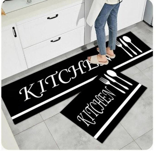 Anti-Slip Kitchen Mat 2-Piece Set 40×60cm + 40×120cm