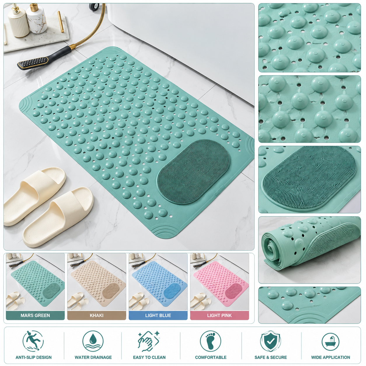 Bathroom Anti Slip Floor Mat