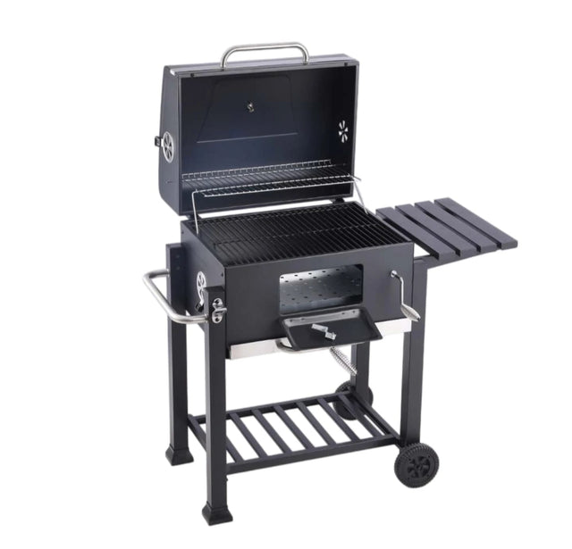 Buy charcoal BBQ grill in Kenya. Heavy duty outdoor grill with trolley, thermometer, airflow control, perfect for home, camping and commercial use.