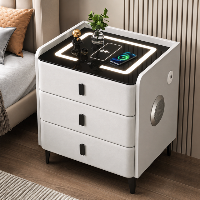 LED Smart Bedside Cabinet 60×40×50cm