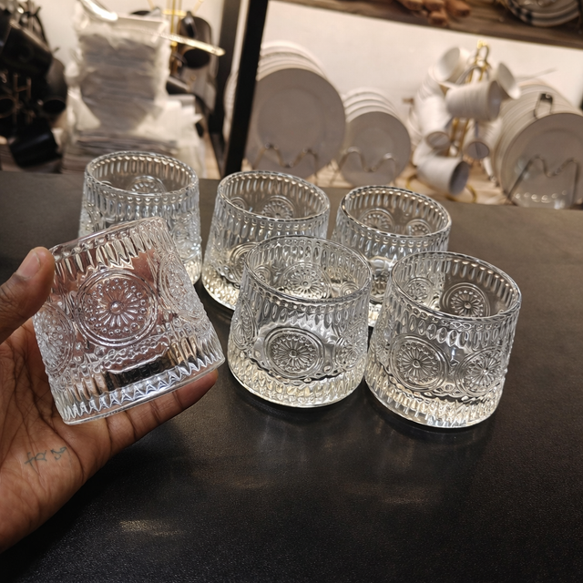 Dancing Crystal Whisky Glasses (Set of 6)