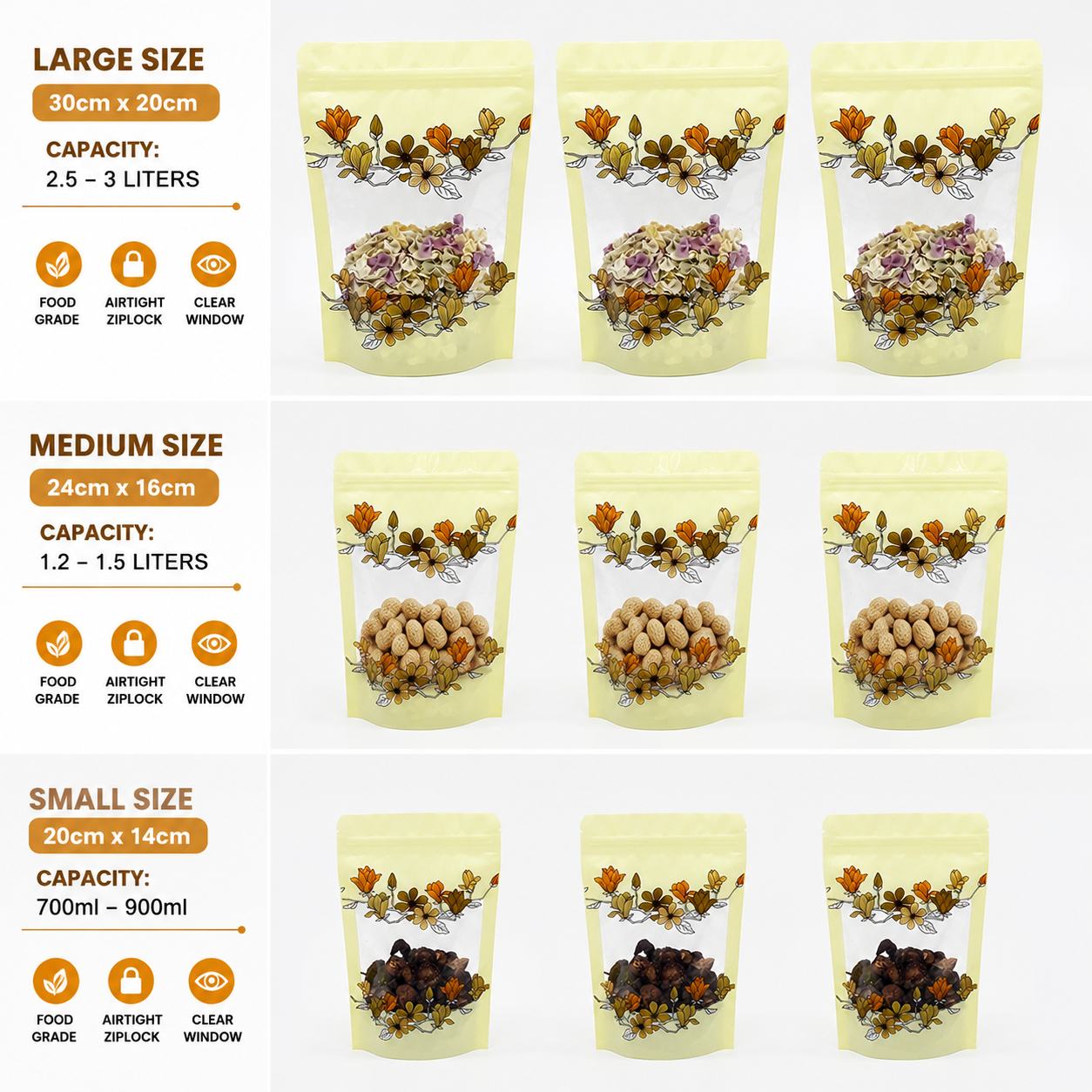 Shop quality resealable ziplock bags in Nairobi Kenya. Perfect for , cereal storage, spice packaging, dry foods, and kitchen organization.