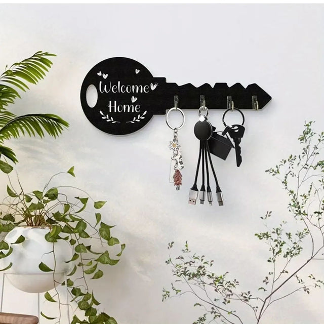 Decorative Wooden Wall Key Holder