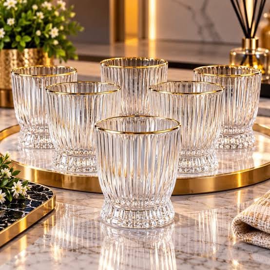 Deli Ribbed Whiskey Glasses spn