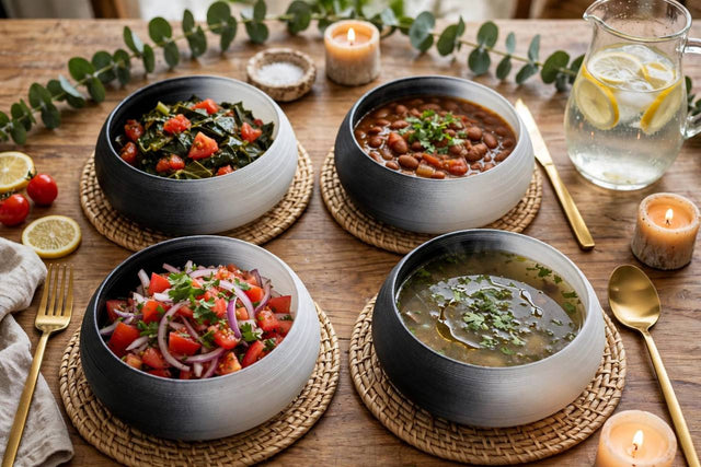 Dinner set frosted swirl glass table setting with meals — iDecorators Kenya