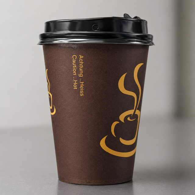 Disposable Coffee Cup with Lid