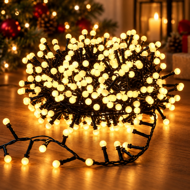 LED string lights warm white globe bulbs festive lighting — iDecorators Kenya