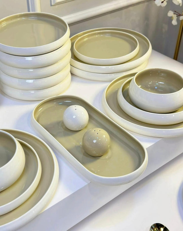 Elegant European Double Glaze Porcelain Dinner set