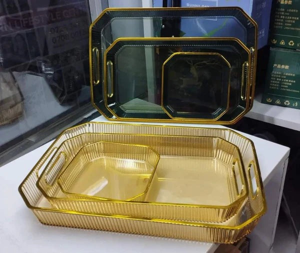 Nordic Multipurpose Rectangular Storage Tray 3PCS