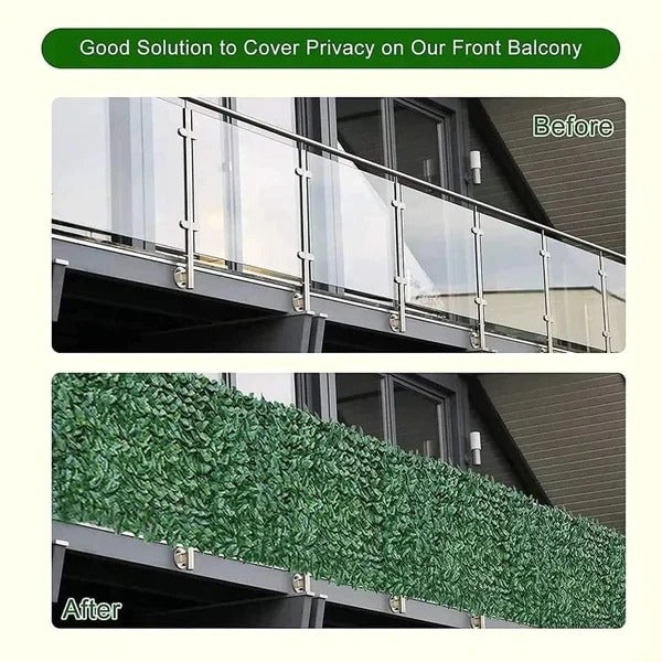 Artificial leafy privacy fence 1 by 3 metres green — iDecorators Kenya