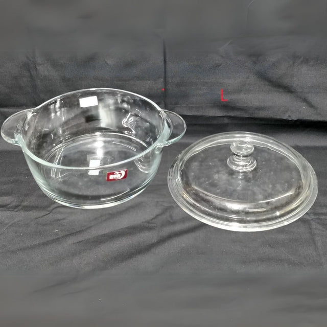 Deli Glass Clear Bowl with Lid 1.26L